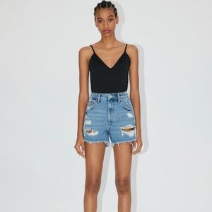 2/$30 Zara High-Waisted Denim Jean Shorts